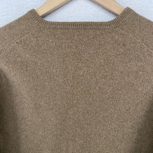 BRAEMAR Sweater Womens S Pure Lambswool Long Sleeve Pullover Brown Scotland Vtg - Picture 7 of 16